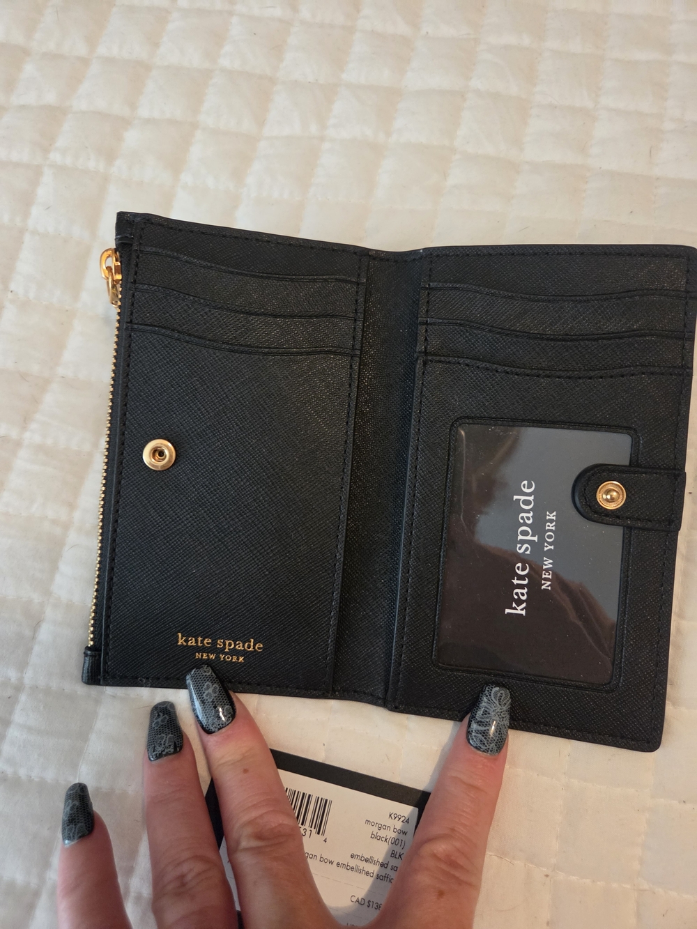 kate spade New York Morgan Bow Bi Fold Wallet - Picture 4 of 6
